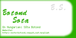 botond sota business card